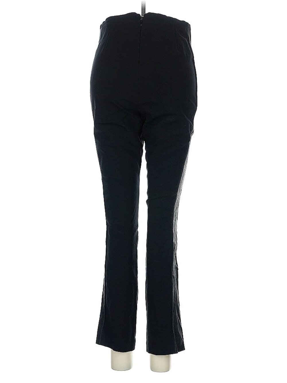 Rag & Bone Black Bootcut Dress Pants Size 6 Lamb Leather Side Stripe High Rise - Picture 4 of 7